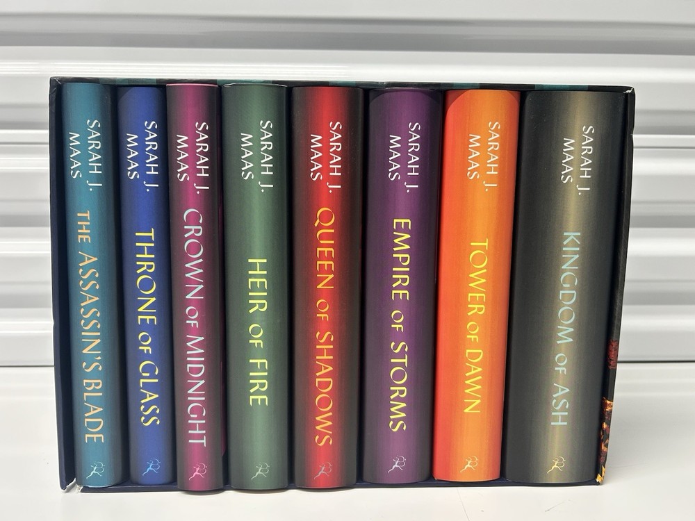 Sarah J Maas Throne of Glass Complete Collection 8 HC Books Box Set