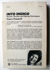 INTO INDIGO by Claire Polakoff 1st Ed 1st Printing Anchor Press Doubleday [420]