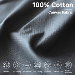 100% Cotton Canvas Fabric 10Oz. 59 Inch by the Yard, Nature Duck Fabric Textile