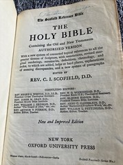 Oxford 1945 KJV Scofield Reference Bible Morocco Leather 147X Minion Type VTG