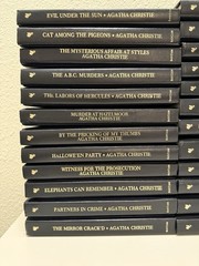 Agatha Christie Vintage Hardcover Collection Lot Bantam Mystery Books Poirot 26