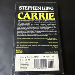 Carrie Stephen King 237 pages German Paperback Translation