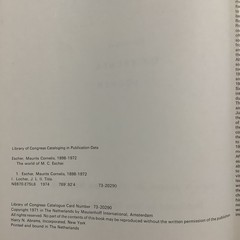The World Of M.C. Escher New Concise Nal Edition 1974 Abrams