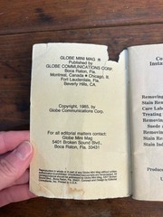 Vintage 1980s Globe Mini Mag Small Book Lot Of 8 Sleep, Diet/Fat Loss, Household