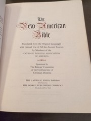 The New American Bible Special Family Edition Triple Column Catholic Press-world