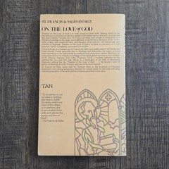 Vintage Treatise on the Love of God Volume 1 St Francis de Sales 1975 PB TAN