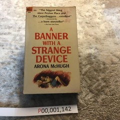 A Banner With a Strange Device Romance Paperback Book by Arona McHugh Dell 1965