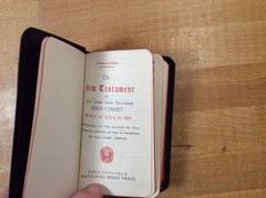 New Testament and Psalms, National Bible Press, Red Letter, 1941, Box