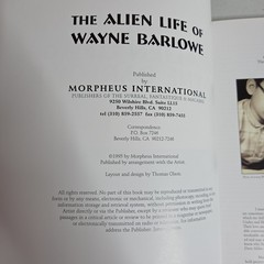 The Alien Life of Wayne Barlowe by Morpheus 1st Edition TPB 1995 Fantasy Art