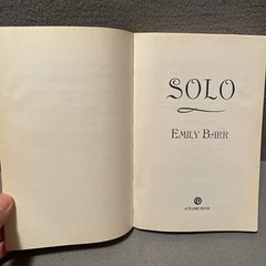 Solo A Novel By Emily Barr 2005 First American Edition Paperback