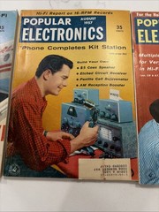 Lot Of Three Issues Popular Electronics 1957 July, August & September