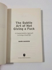 The Subtle Art of Not Giving a Fuck by Mark Manson (2017, Paperback) 1st Edition