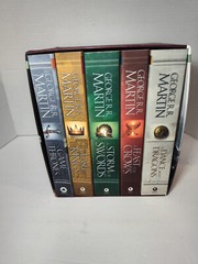 Game of Thrones 5 Book Box Set Song of Ice and Fire + Bonus Book GRRM