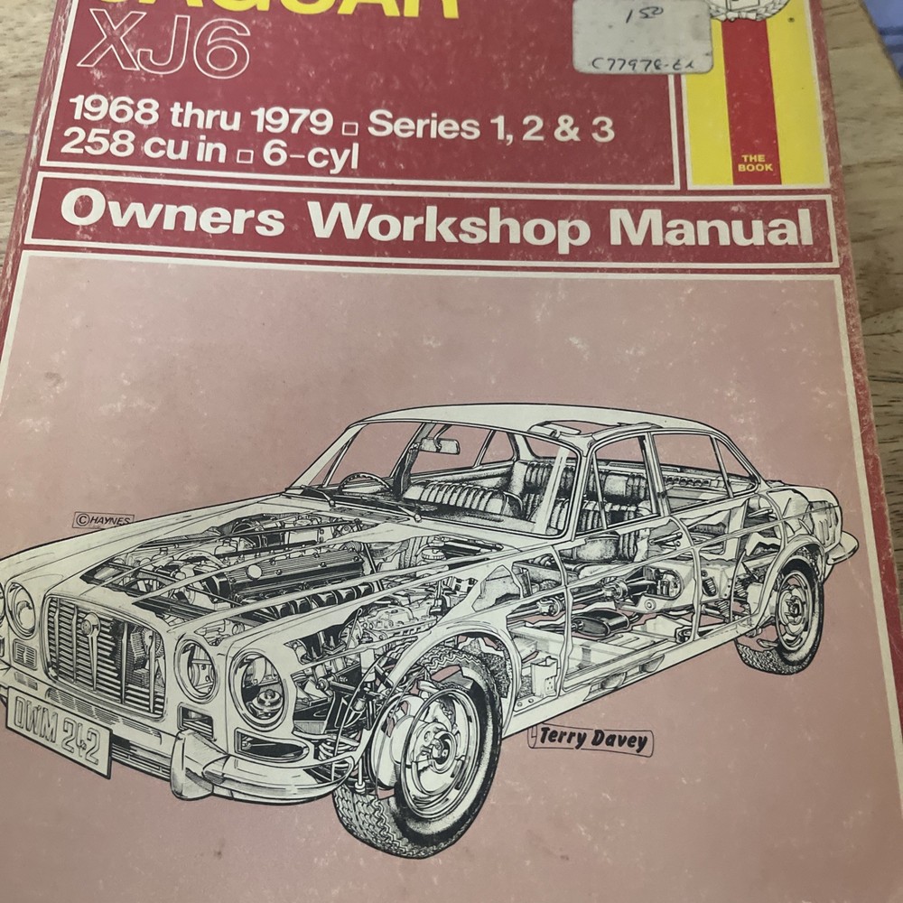 Haynes Owners Workshop Manual Jaguar XJ6 1968-1979 Series 1,2,3 258 cu in* 6 cyl