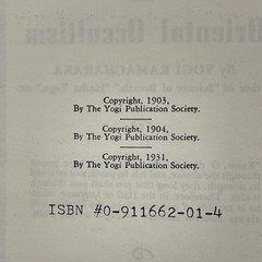 Fourteen Lessons In Yogi Philosophy And Oriental Occultism By Yogi Ramacharaka