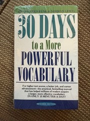 30 DAYS TO A MORE POWERFUL VOCABULARY [Revised, 2012]- SEALED, RARE!!!!!