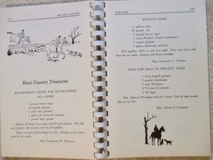 1967 Warrenton, VA Virginia horse fox HUNT COUNTRY vintage equestrian Cookbook