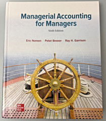 Managerial Accounting for Managers – Hardcover by Noreen, Eric Brewer – VG