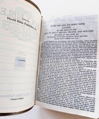World Bible BURGUNDY GENUINE BONDED LEATHER World’s Thinnest Reference Bible KJV