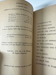 Elephant Bill By J. H. Williams 1954 Pennant 1st Print P36