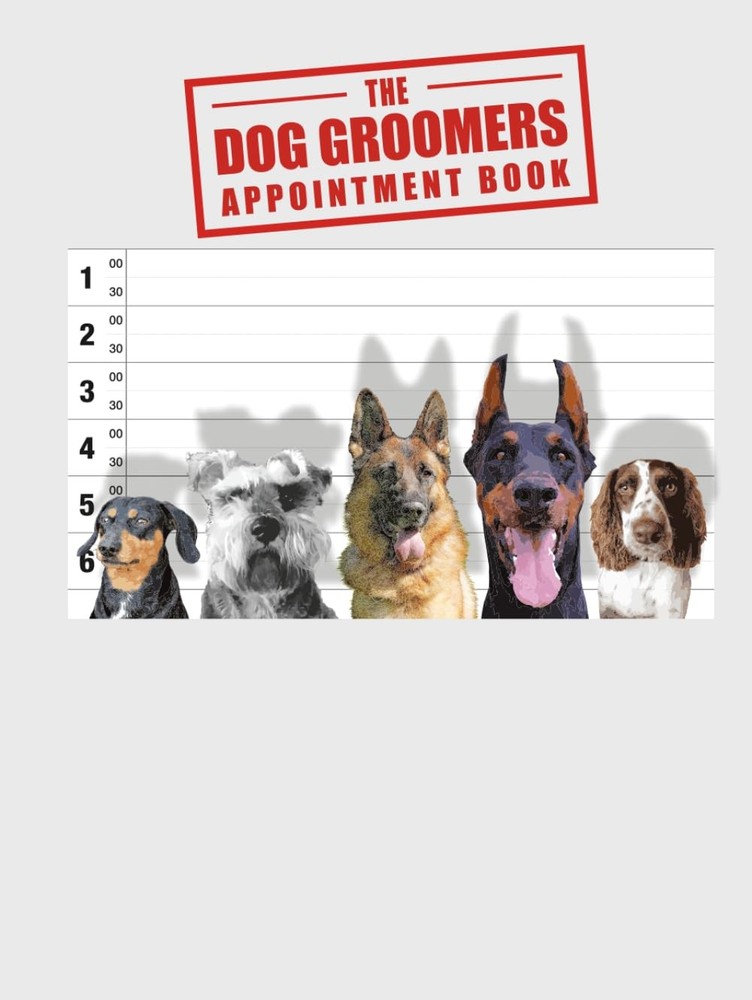 The Dog Groomers Appointment Book: Day to View: (8.25″ x 11.0″)