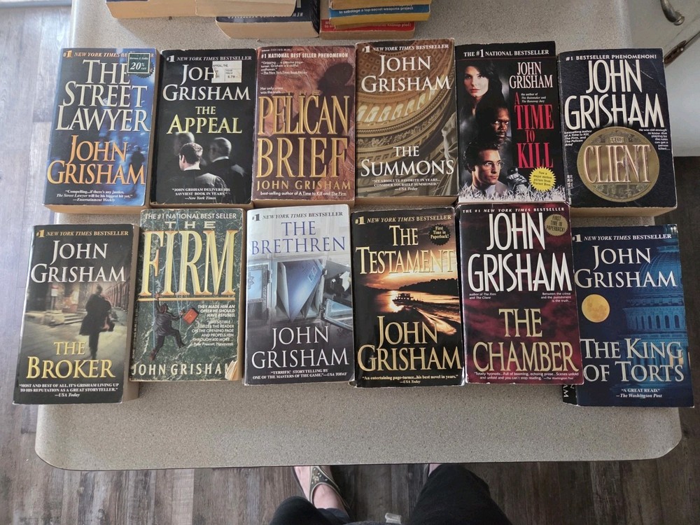 John Grisham Lot Of 12 Books Paperback. Legal Crime Thriller
