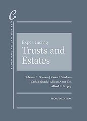 Experiencing Trusts and – Hardcover, by Gordon Deborah; Sneddon – Very Good d