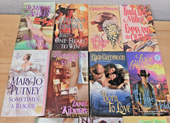 Big Lot 34 Historical Romance Western Novels Books Multiple Series & Authors