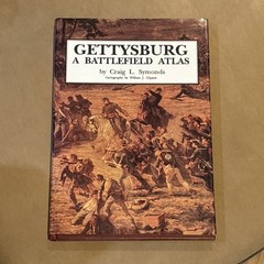 1992 Gettysburg A Battlefield Atlas by: Craig L. Symonds CIVIL WAR HARDBACK BOOK