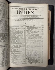 National KJV Bible 1939 Master Guide; Black GENUINE Leather; Indexed; Red Letter