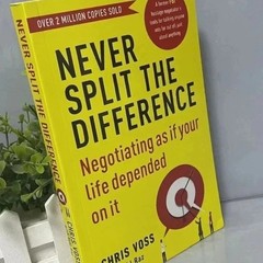 Never Split The Difference By Chris Voss Books it will reach to you in 25-30 day