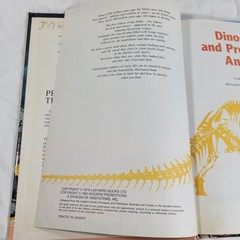 Dinosaurs And Prehistoric Animals Book Vintage 1981 Kid’s Hardcover Honey Bear