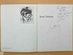 Vintage Joyce Wahl Treiman Hand Signed Art Book with Exhibition Catalogues