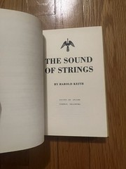 The Sound Of Strings By Harold Keith. Hardback SIGNED 1st Edition Used Book
