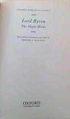 Lord Byron : The Major Works by George Gordon Lord Byron (2000, Uk-Trade Paper)
