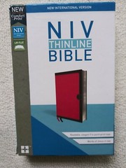 NIV Thinline Bible Elegant 9.4-point Print Size Words of Christ in Red Leatherso