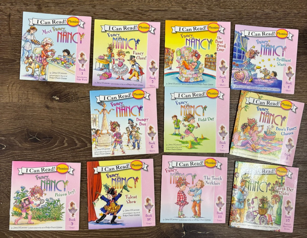 Fancy Nancy Childrens Book Phonics Fun I Can Read Early Readers Lot 11