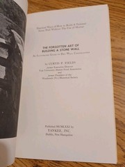 1971 The Forgotten Art of Building a Stone Wall Book – 61 Pages