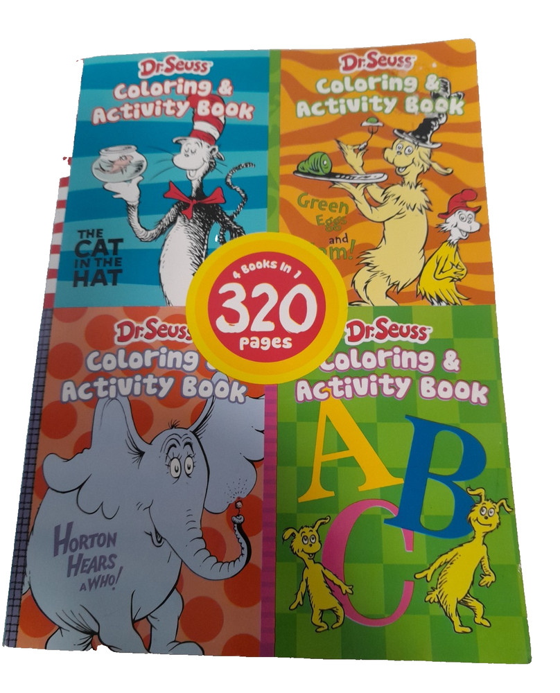 Dr. Seuss 4-In-1 Coloring & Activity Book 320 pages