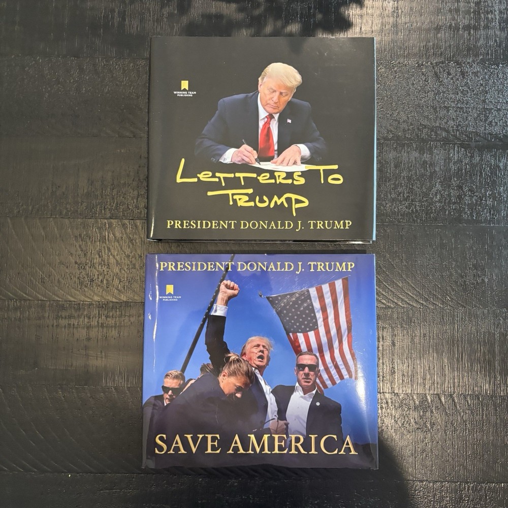 (2x) Donald Trump Book Lot Save America & Letters To Trump Books