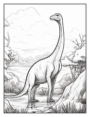 „Cute Dinosaur Coloring Book fun for allFun, Creative & Relaxing Art Pages