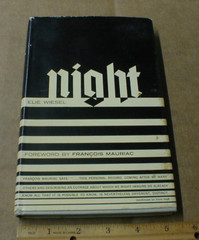 Night by Elie Wiesel Second American Printing 1961 Hill and Wang P. $3.00 intact