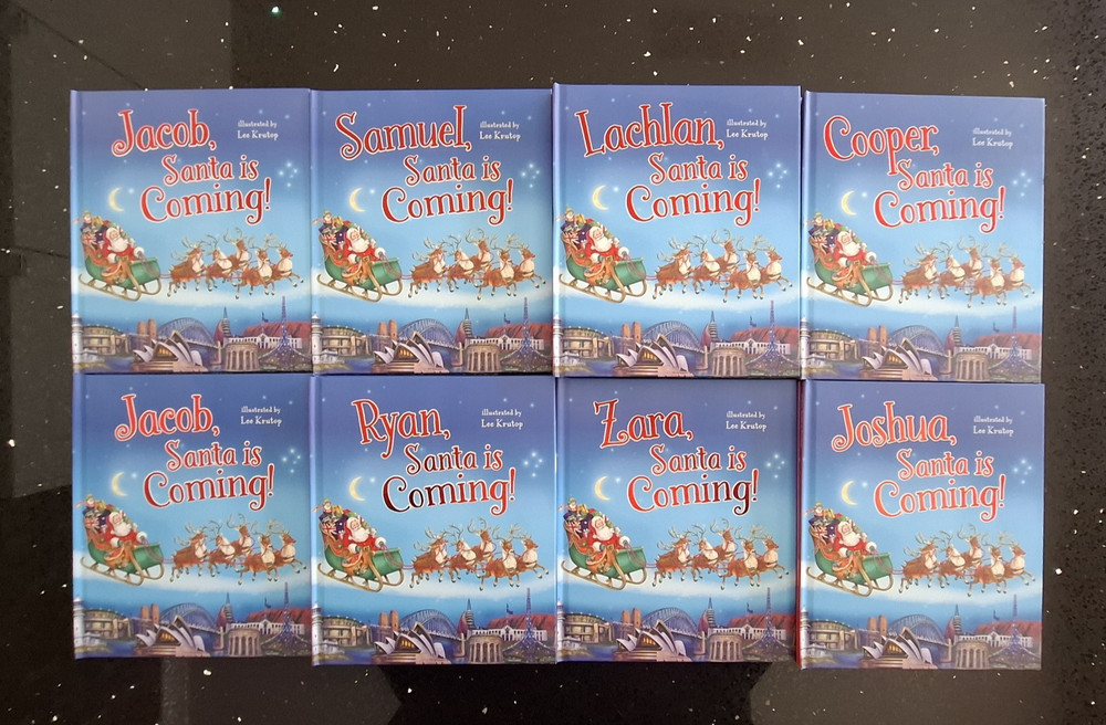 Santa Is Coming! Jacob Samuel Ryan Lachlan Zaha Cooper Joshua FREE POSTAGE