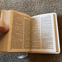 Cambridge Bible KJV White French Morocco Bonded Leather Slipcase Brevier Text