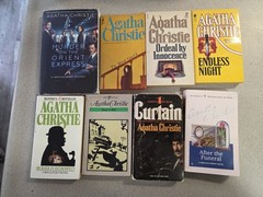 Agatha Christie Lot Of 8 Books Paperback Mystery Some Vintage