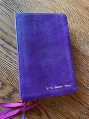 Holy Bible LARGER PRINT Bonded Leather Unique Tabs Red Letter Words Personalized