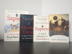 Yuval Noah Harari Lot – Sapiens Homo Deus Graphic Novel Jared Diamond Guns Germs
