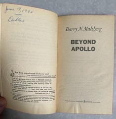 Beyond Apollo By Barry Malzberg Vintage 1974 Sci-Fi Paperback