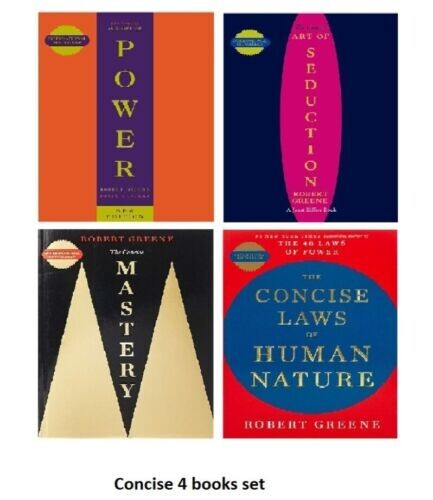 The Concise 48 Laws of Power,Mastery, Art Of Seduction,Laws of human nature set
