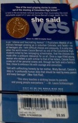 She Said Yes : The Unlikely Martyrdom of Cassie Bernall by Misty Bernall (2000,